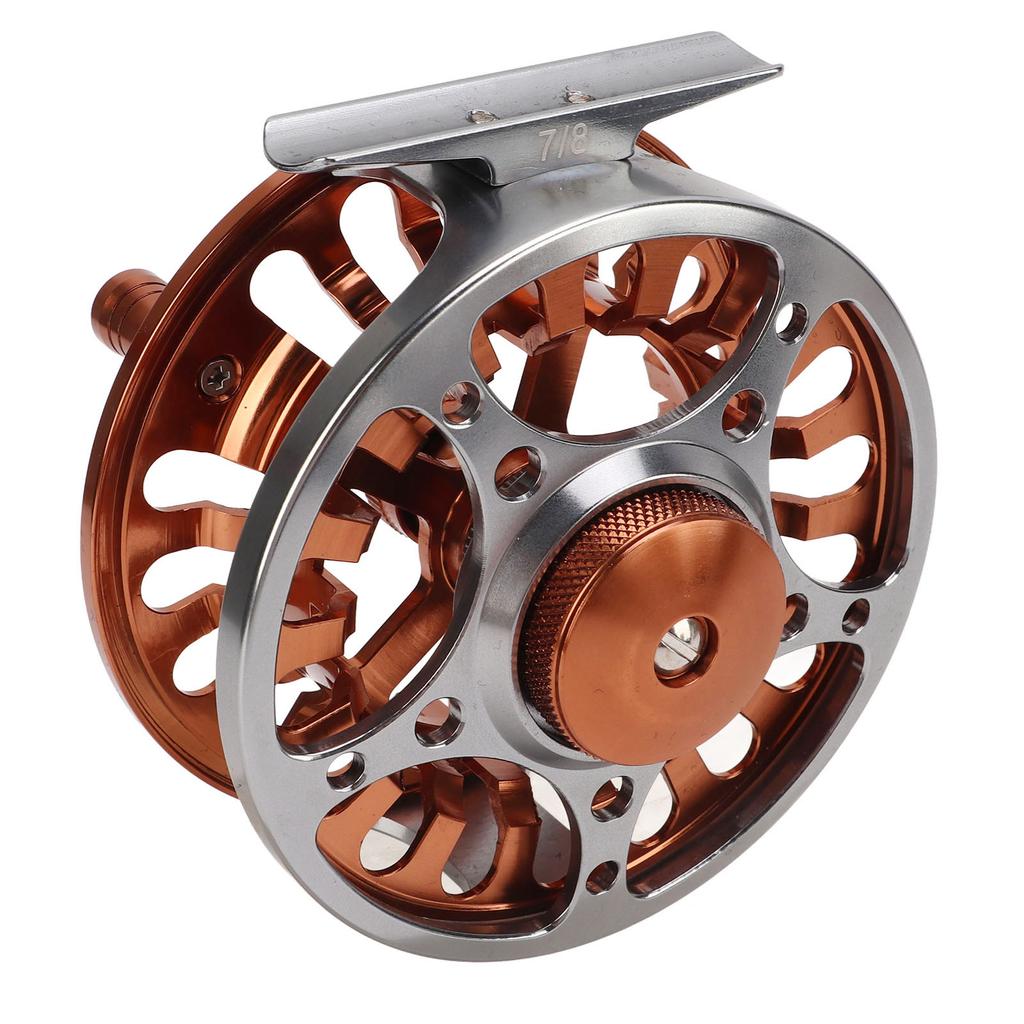 Fly Fishing Reel 2 Colors 7 8 Machining CNC Front Wheel 3 Bearings Oxidation Treatment Fishing Accessories