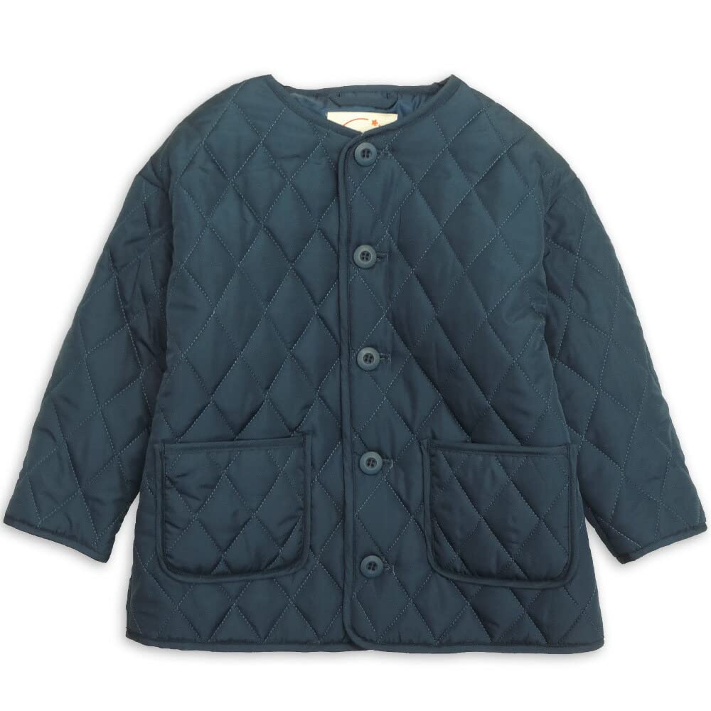 

Куртка стеганая Ashbury Drop для мальчиков и 140 см, без воротника, на плечах, детская верхняя одежда, подкладка, унисекс, для девочек, темно-синяя, (534420)