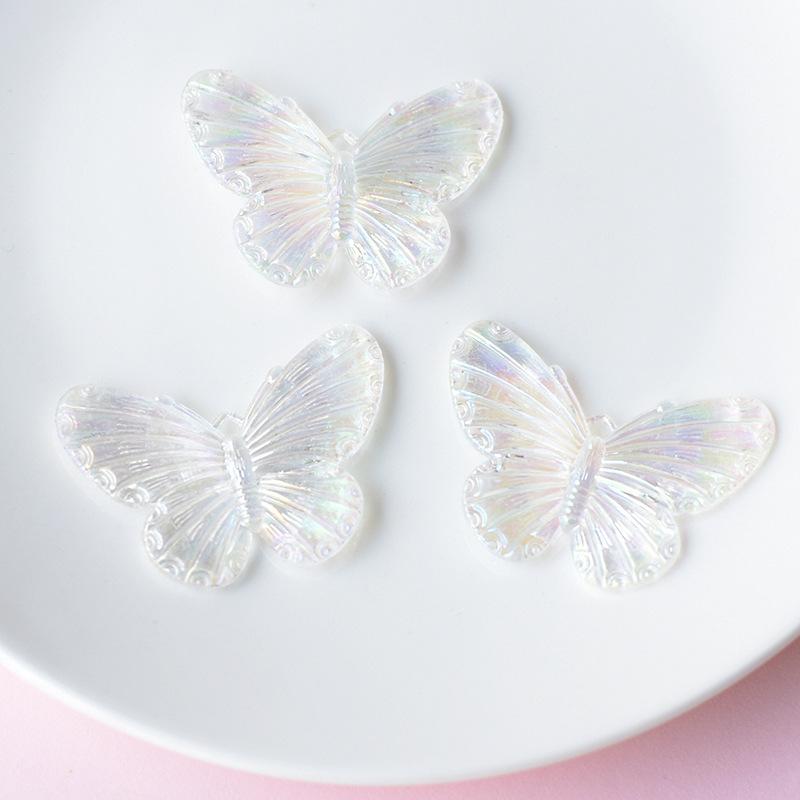 Colorful Butterfly Accessories, Hair Accessories, Perforated Shoes, Cream Glue DIY Material