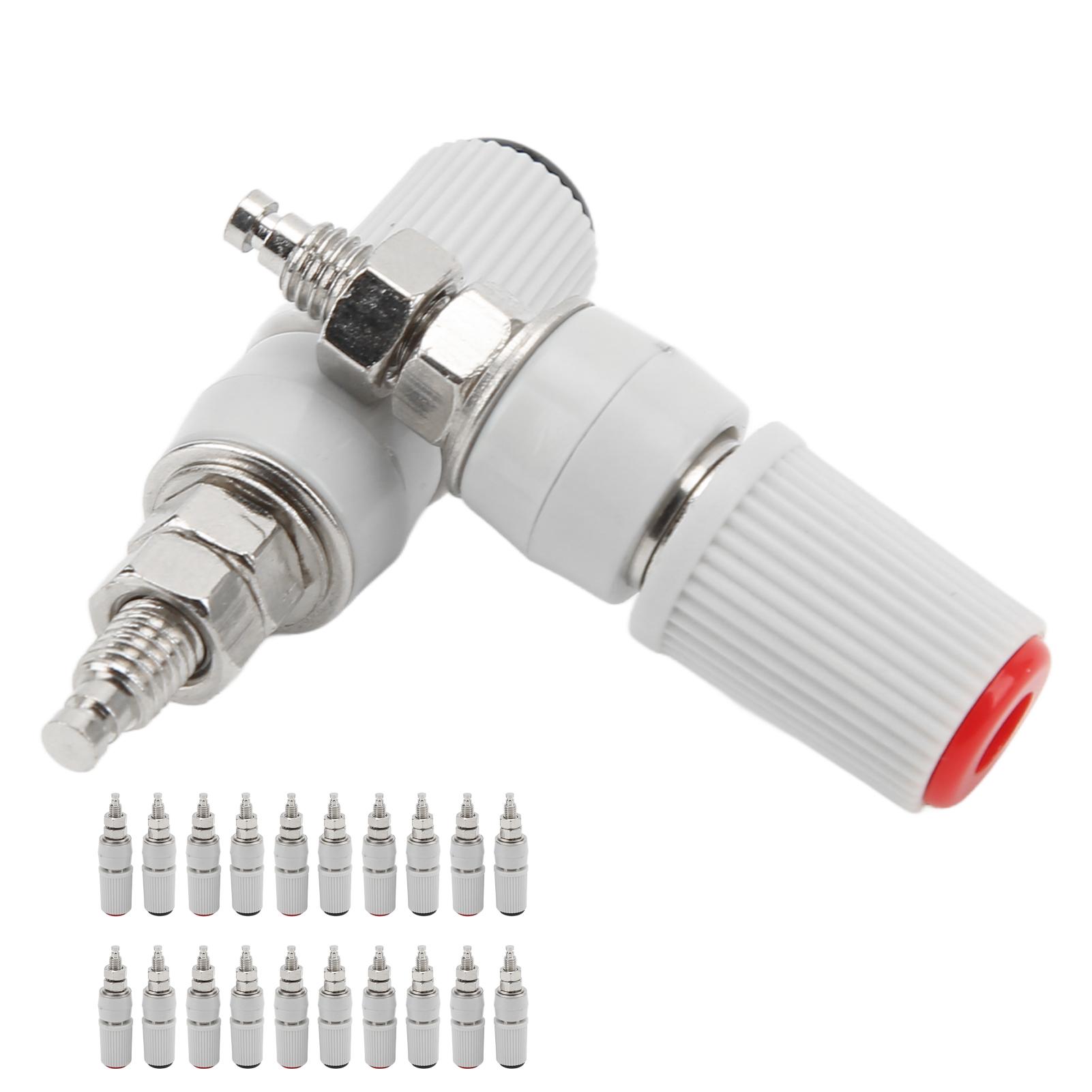 

20Pcs 24.330 M5 Connector Black Red 4mm Banana Plug Jack Socket Adapter Connectors