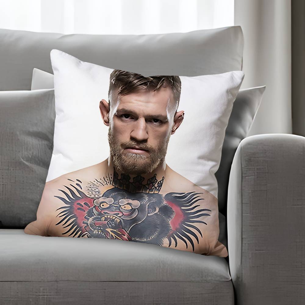 C-Conor M-McGregor Anime Celebrity Merchandise All-Match Printed Pillow Case Sofa Car Office Room Decoration Protector