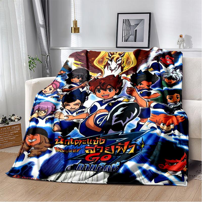 3D Inazuma Eleven Mark Evans Anime Cartoon Soft Plush Blanket,Flannel Blanket Throw Blanket for Living Room Bedroom Bed Sofa Kid