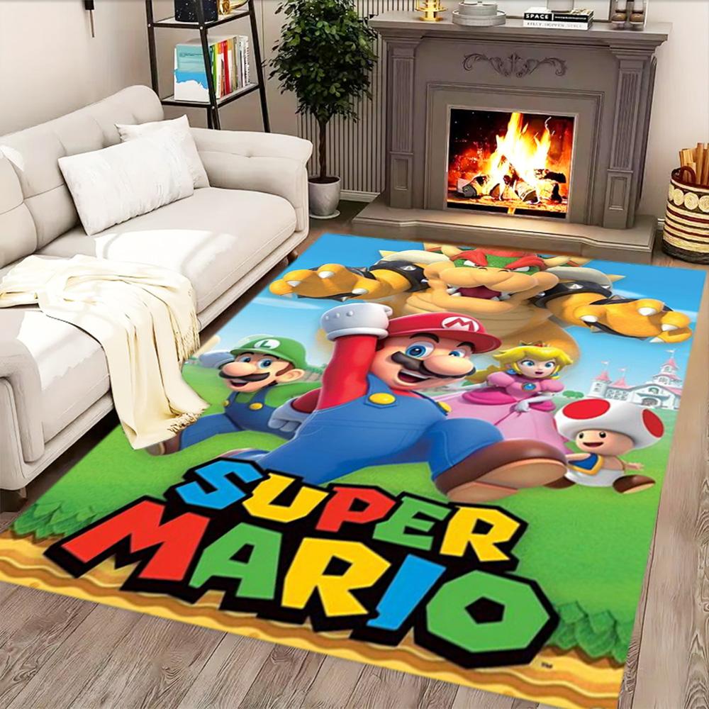 Super Mario Adventure for Living Room Rug, Bedroom, Study Room, Hallway Decoration, Perfect for Home Decoration or Holiday Gifts