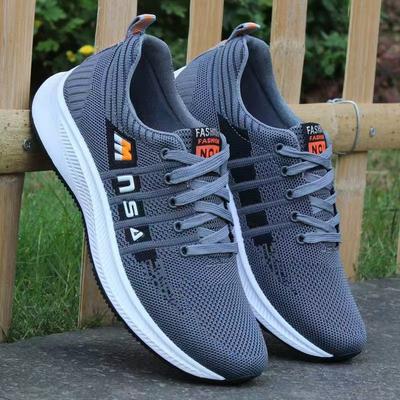 Men's Breathable Casual Black Leather Sneakers with Soft Soles for Sports Activities