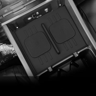 1 Piece For Hyundai Santa Fe 2024 Auto Interior Accessories Wireless Charger Mat Central Armrest Pvc Black Mats