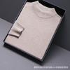 Mens Thickened Warm Half Turtleneck Knitted Sweater Casual Winter Pullover