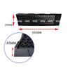 2pcs 5000KG Capacity Heavy Duty Car Ramps 70cm Plastic Portable Loading Access Ramps Lift Repair Maintenance Jack Lift Tool