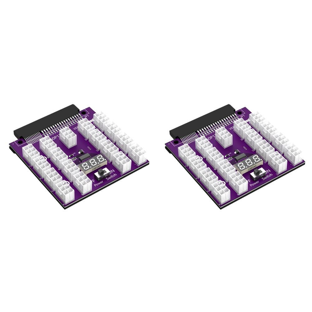

#L 17 Ports PCI-E 6Pin Breakout Board LED Display Power Module Server Card Adapt