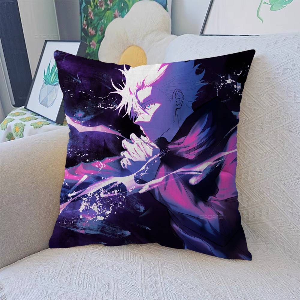 Anime Jjujutsu Kkaisen Gojo Satoru Pillowcase Toon Gift Cushion Cover Bedroom Home Sofa Chair Seat Decor Pillow Case