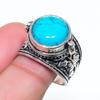 Natural Santa Rosa Turquoise 925 Sterling Silver Jewelry Ring Size 8 AR-17216