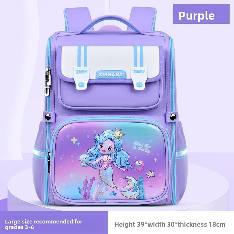 Kids Cartoon School Backpack With Durable Pu Material For Elementary Students