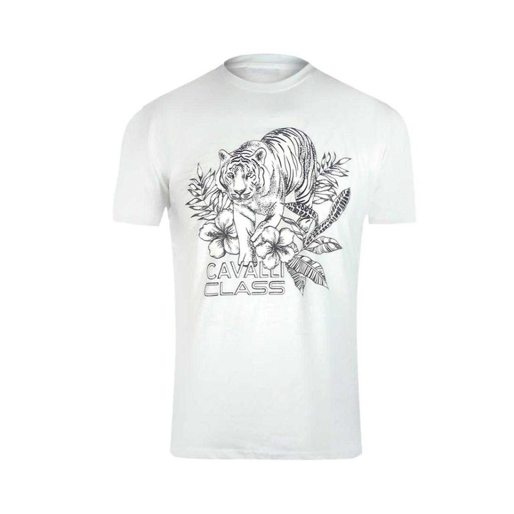 Cavalli Class Men's Tiger Logo T-Shirt