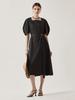 Leuiel Curved Midi Dress_Black