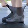1 Pair Rainy Shoe Covers Anti-Slip Thickened Soles Stretchable Shoe