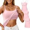 Canottiera da donna in modal con reggiseno incorporato longline senza maniche