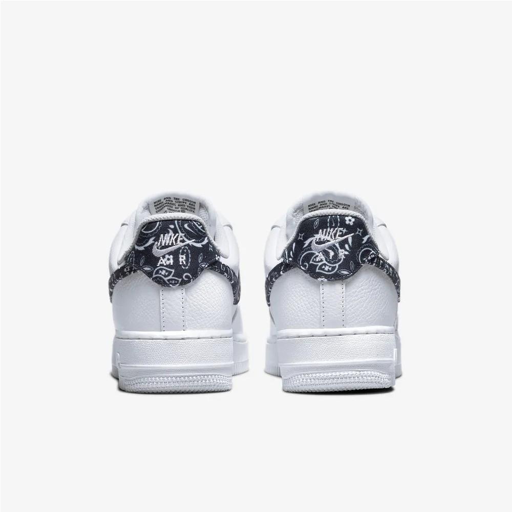 (W) Nike Air Force 1 07 Essential Paisley Swoosh Белый Черный DH4406-101 EUR39/250mm — фото 7