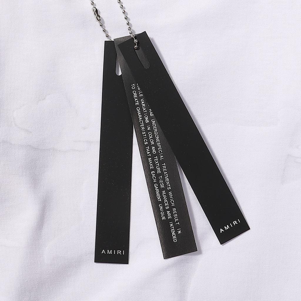 724 Amiri 2025 Summer New Men's and Women's Loose High Quality Cotton Plus Size T-shirt Couple T-Shirt