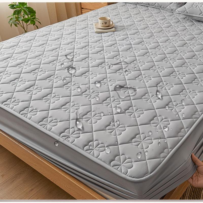 New Style Class A Raw Cotton Padded Waterproof Fitted Bed Sheet Mattress Cover Bedspread Comforter for Bedding Protection