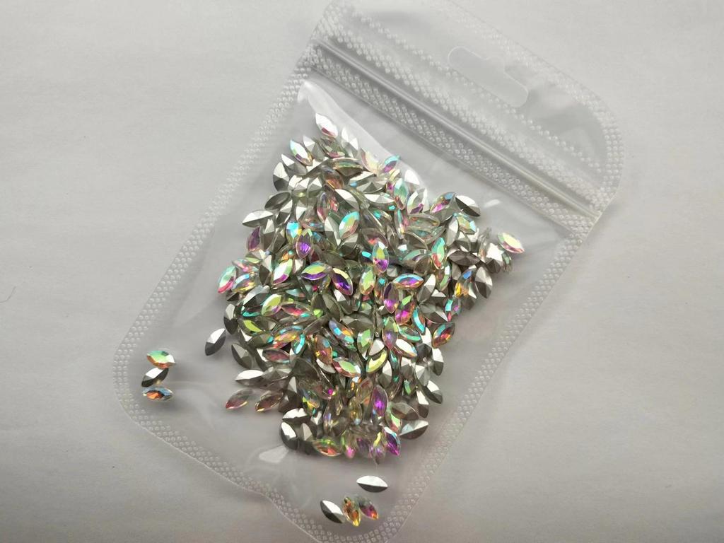 Horse Eye Crystal Diamond Shoe and Phone Case Accessories - Irregular Glass Stones