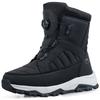 Winter Men's Rotating Button Snow Boots Thick plush cotton Boots keep warm Winter Boots Non-slip Mid-calf Boots outdoors shoes