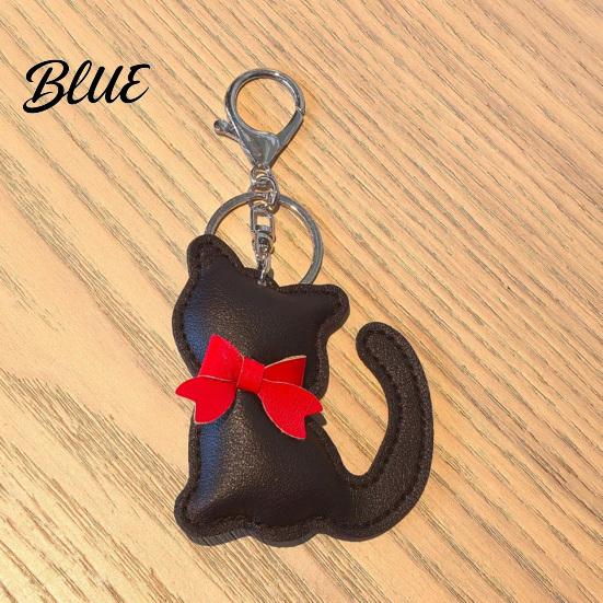 Bag Hanging Keychain Pendant Imitation Leather Simulated Cat Toy Shape
