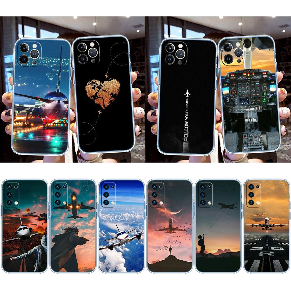 Airplane Aesthetic Art Case for Motorola E13 E15 E20 E22 E22I E22S E30 E32 E40 E7 E7I G Plus Power Play Stylus G22 G14