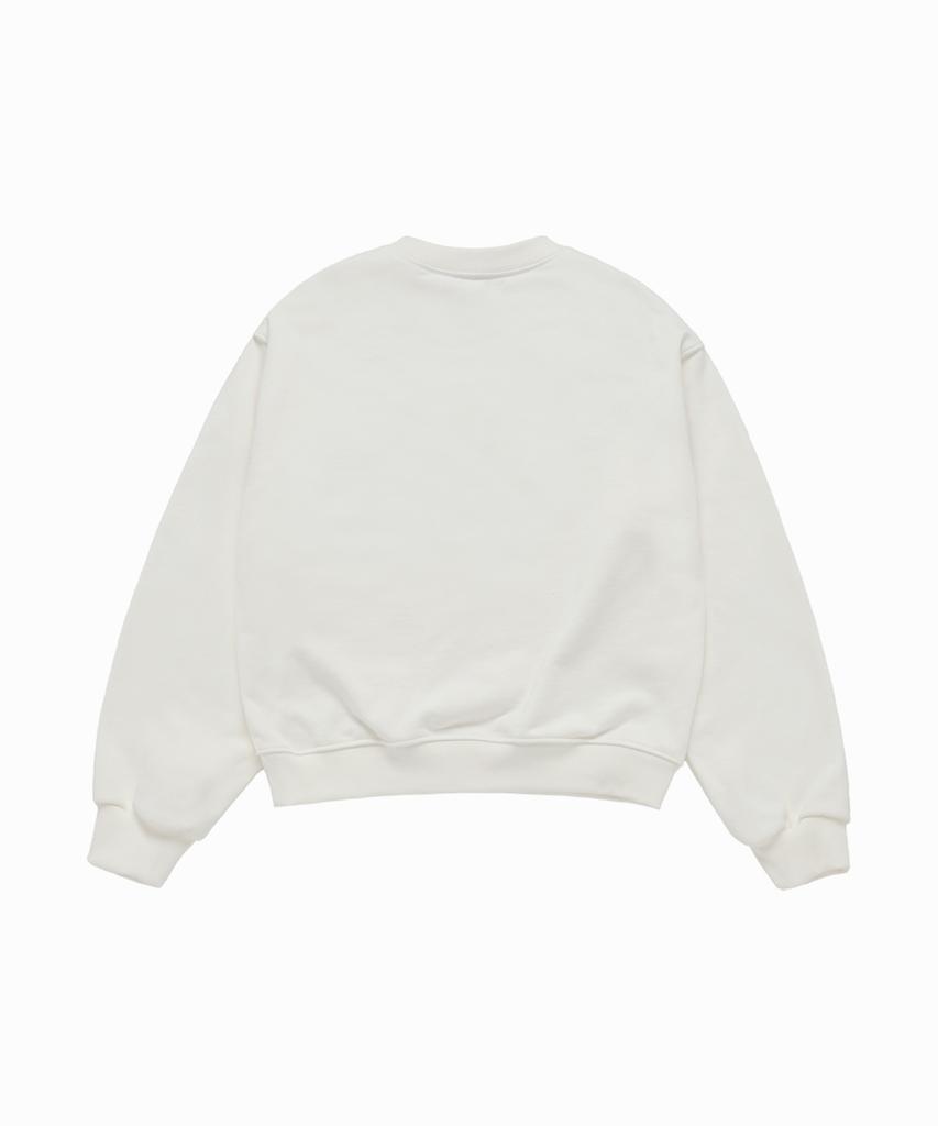 ACME DE LA VIE Woman Round Font Lettering Crop Sweatshirt (3 Color)