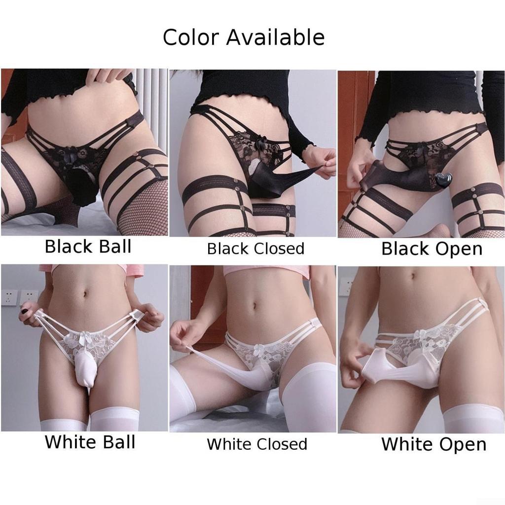 G-String 1*Underwear Open Sheath Polyester Fabric Ball Pouch