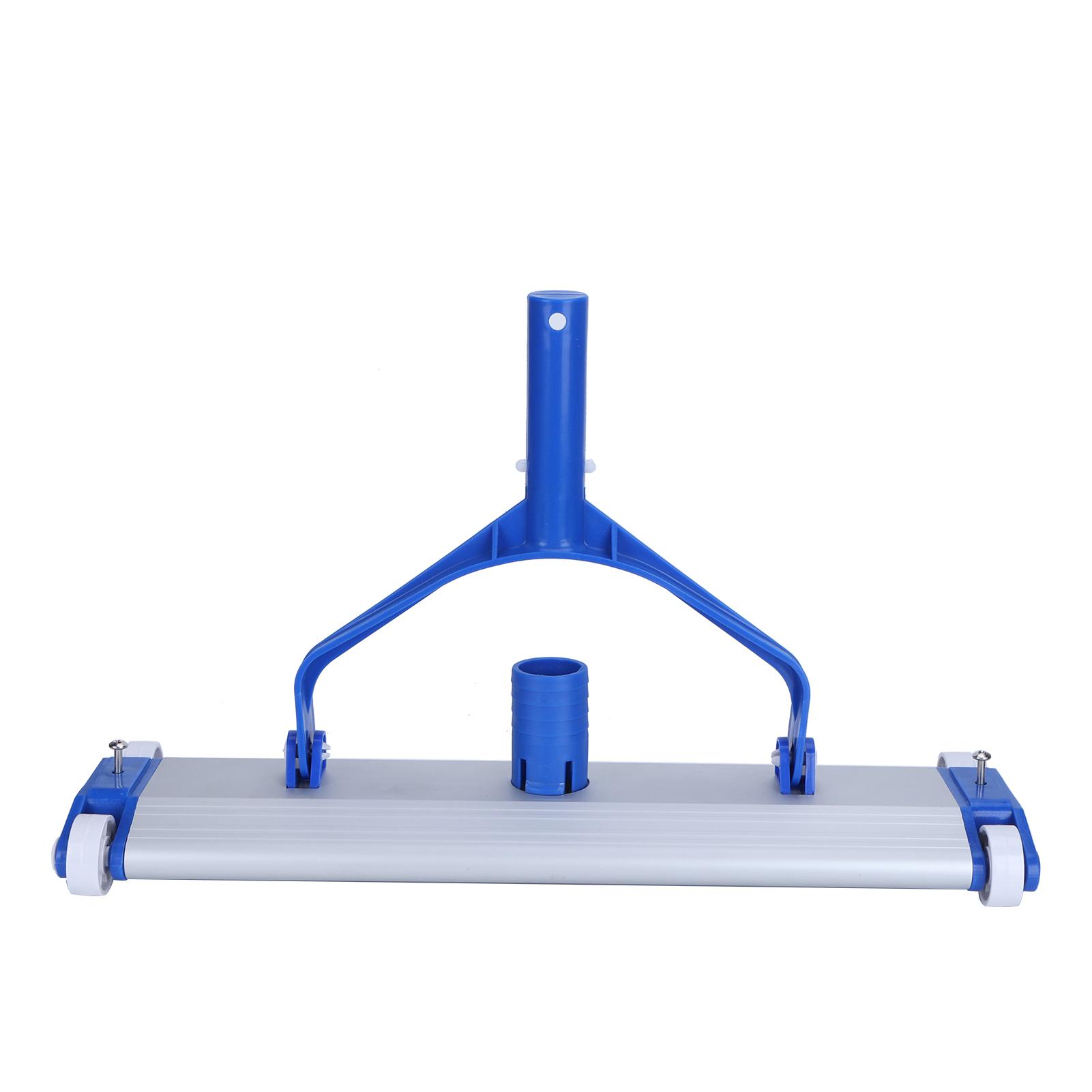 Swimming Pool Vacuum Cleaner Brush 18   Aluminum Alloy Pool Wall Bottom Cleaning Brush Dirt Suction Vacuum Head Cleaning Tools синий