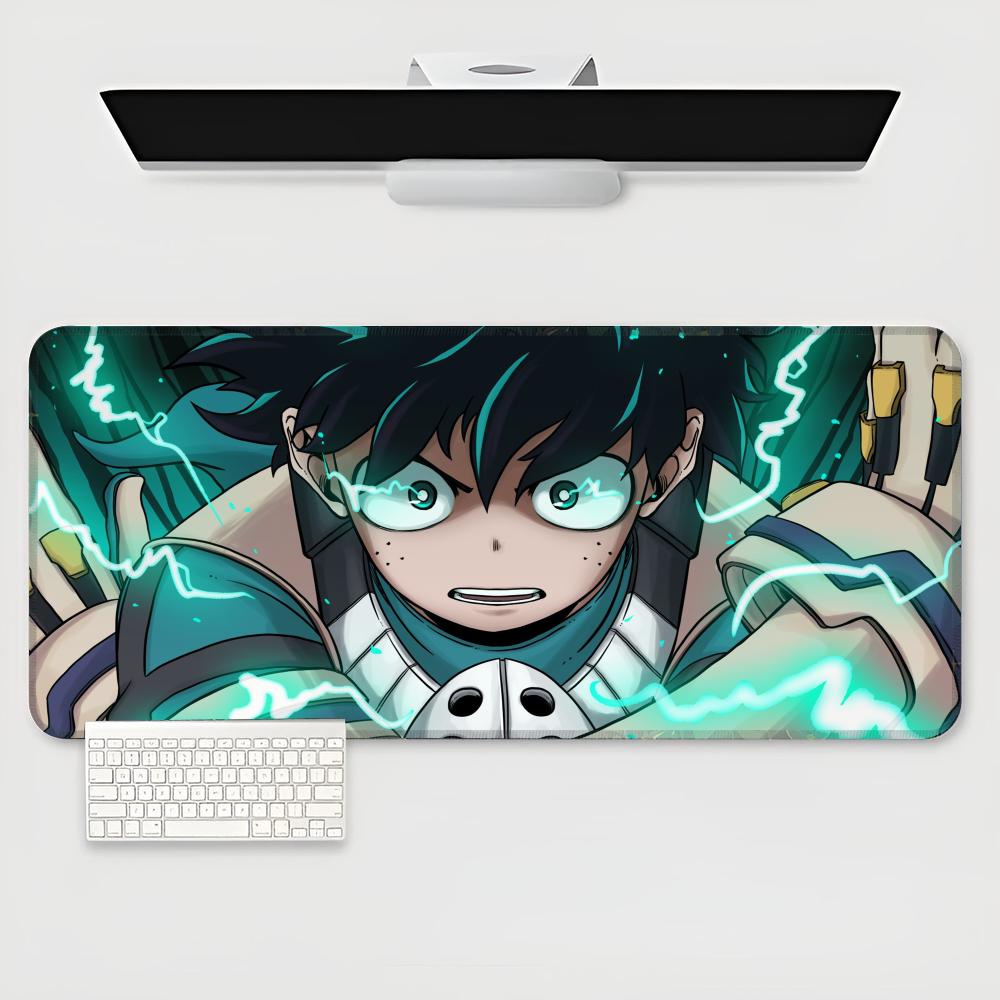 Izuku Midoriya Podložka pod myš Herní podložka pod klávesnici pro e-sportovce XXL Velká Podložka na stůl pro počítač a notebook Protiskluzová Podložka pod klávesnici Herní počítač CS lol