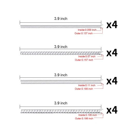 4/8/16 PCS Invisible Ring Sizers – Adjustable Spacers for Loose Rings, Fits Bands Up To 6mm (Reduces 0.5–1.5 Sizes)
