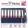 Huajie Leather Grain 2.5" Cardboard Archive Box - Document Storage PP/PVC Data Box