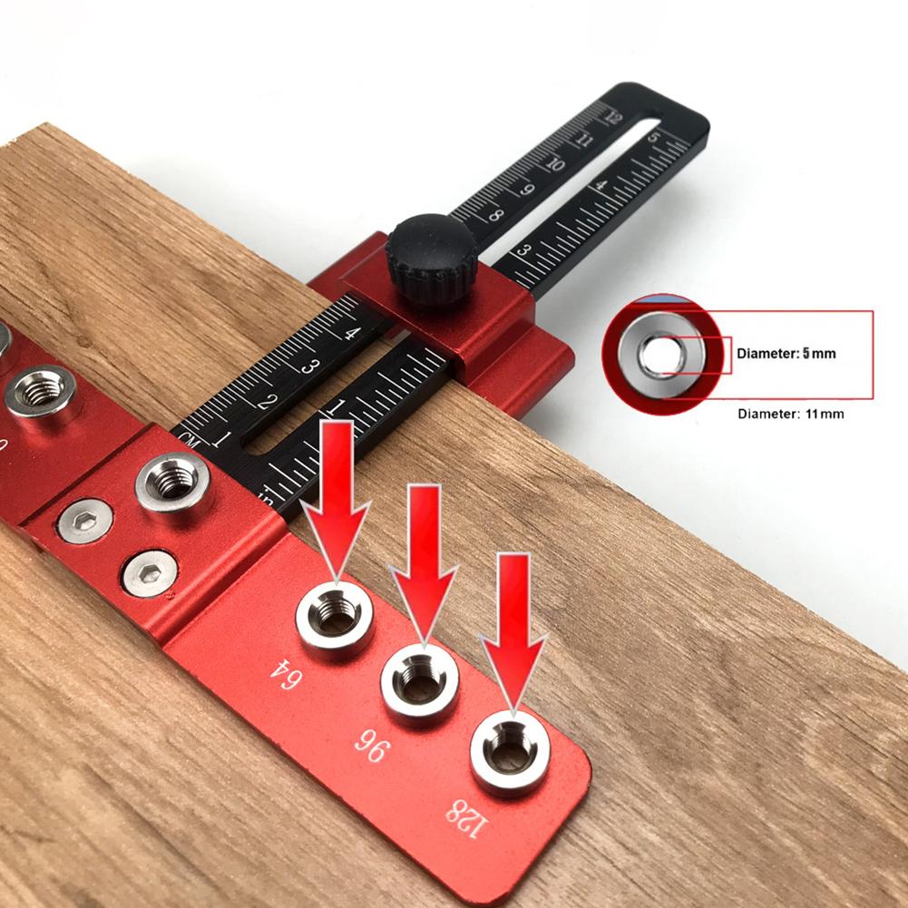 Woodworking Drilling Locator Doweling Jig Hole Locator Drawer Cabinet Handle Installation Hole Puncher Drilling Guide Locator