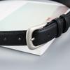 Vintage Leather Belt For Women And Men With Metal Pin Buckle And Twolayer Cowhide For Casual Dress