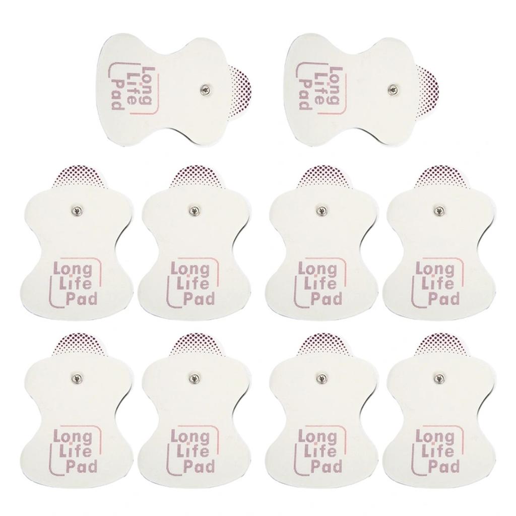 10pcs Electrode Patch 2mm Button Type Foam Electrode Pads Set Reusable Electric Therapy Pad For TENS Muscle Stimulator Machine