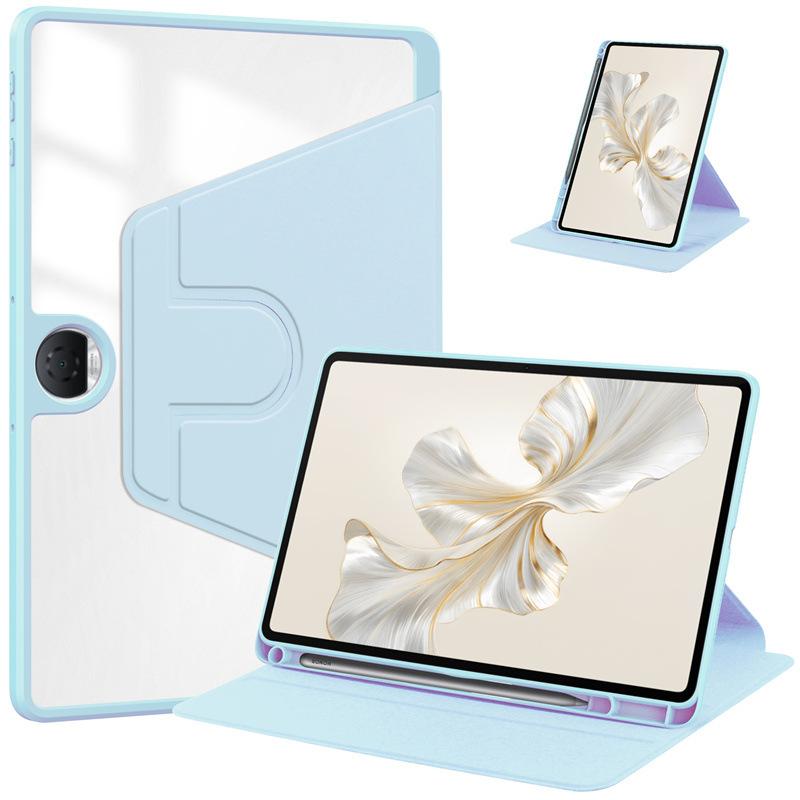 Protective Case for Honor Pad 9 / Pad 8 12.1- Inch 360 Degree Rotating Protective Stand Smart Transparent Back