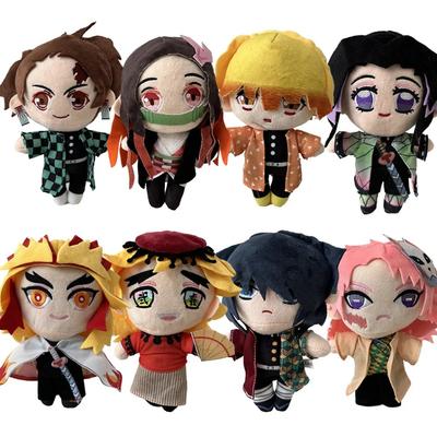 20cm Demon Slayer Tanjirou Nezuko Brinquedo de Pelúcia Personagem de Desenho Animado de Anime Japonês Boneca Acolchoada Clássico Bonito Kawaii Presente Para Crianças Brinquedos