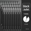500 Neutral Exam Pens: Student 0.5mm Black Carbon Water-based Sign Pens with Refills