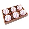 Wondrous Decorative Touch Set of Six Festive Pink Sequin Ornaments
