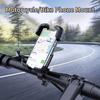 Motorcycle Phone Mount, Bike Phone Holder,1Second Lock & Release, 360° Rotatable, Shockproof for Scooter, ATV, Golf, Treadmill