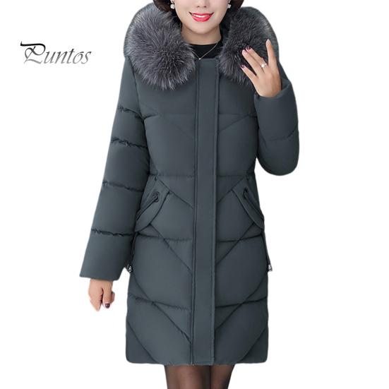 

Зимняя женская хлопковая куртка с меховым капюшоном, защитой шеи, карманами больших размеров, застежкой-молнией средней длины, стеганое пальто, однотонная ветрозащитная верхняя одежда, парка XXL серый