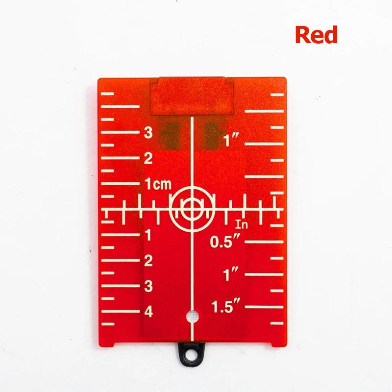 

Лазерная мишень 10 см x 7,5 см светоотражающая магнитная доска для зеленого/красного лазерного уровня, перекрестные лазерные линии, аксессуары для доски красный