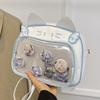 Y2K Japanese Kawaii Cat Ita Bag Ita Backpacks Cute Girls Transparent Shoulder Crossbody Bags JK School Bags