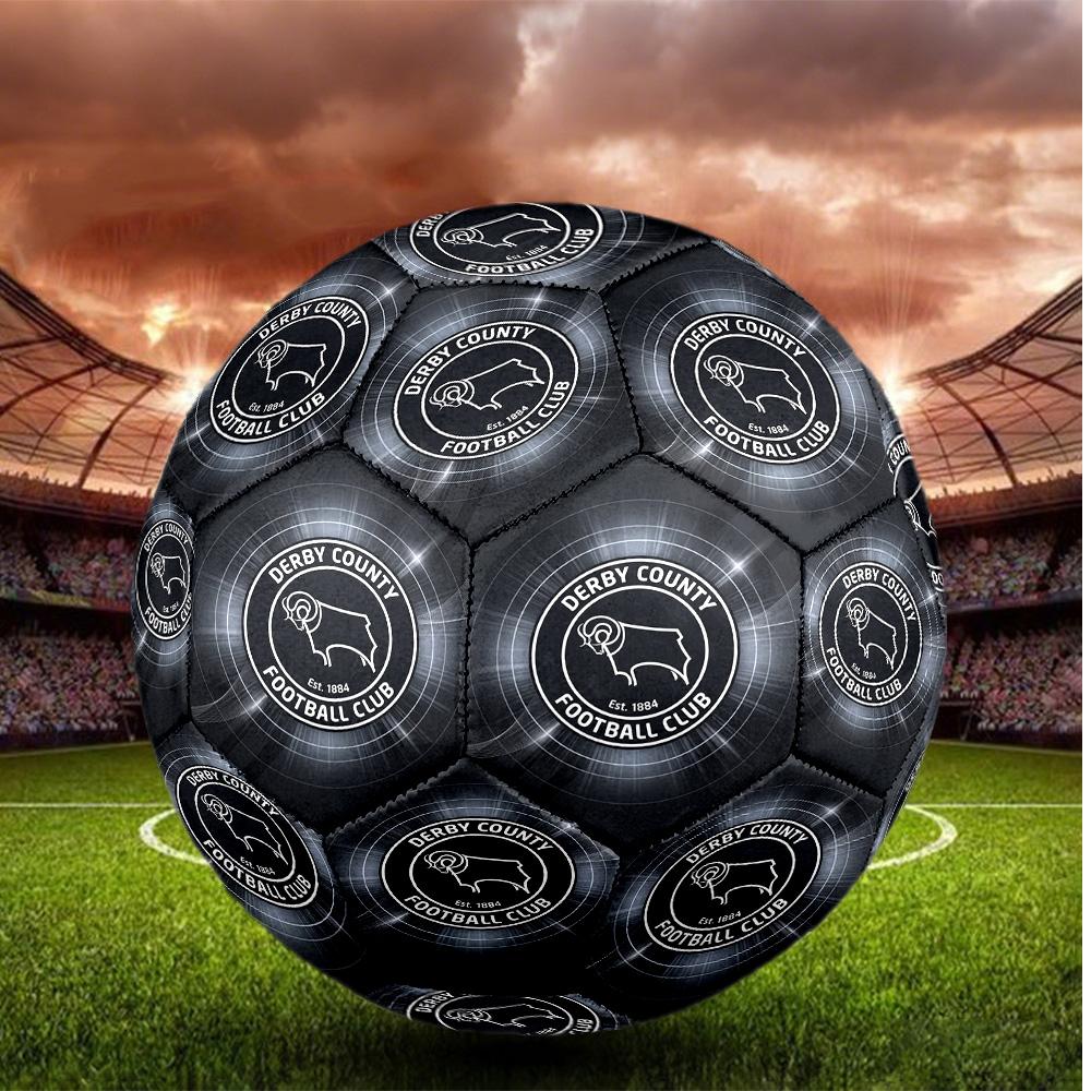 Derby County Size 5 Football High Elastic Soccer Ball For Outdoor Competition Daily Training Play