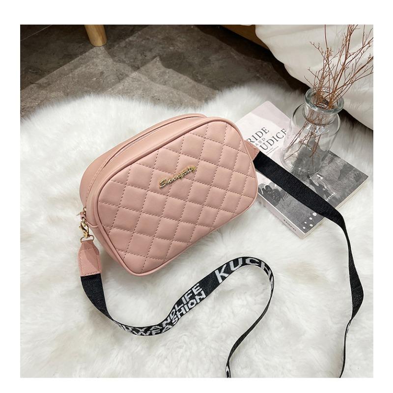 Fashion bag women's spring new chain messenger bag embroidered diamond square bag