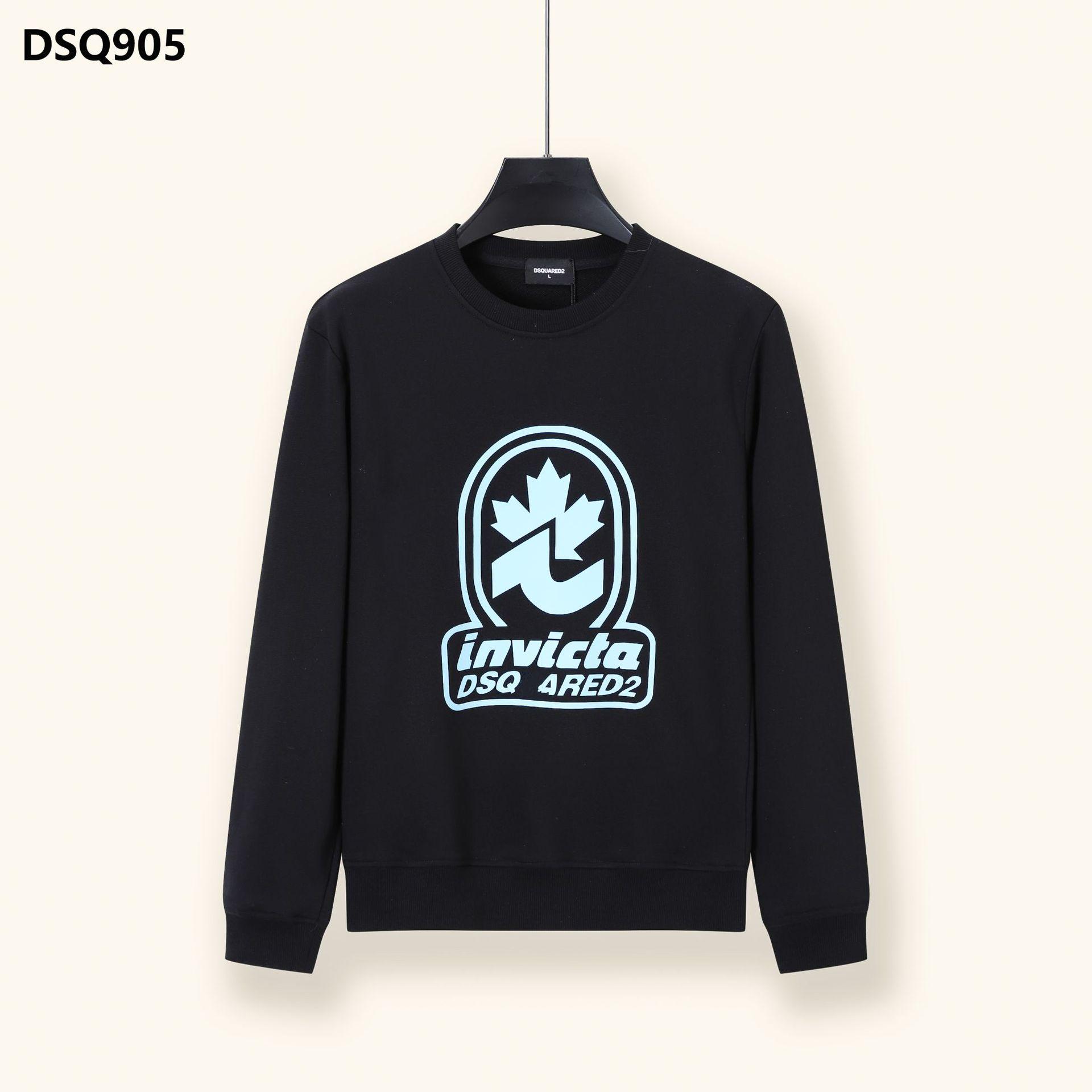 DSQ Men s Trendy Fashion Hoodie - European & American Style, Autumn/Winter Collection XL чёрный