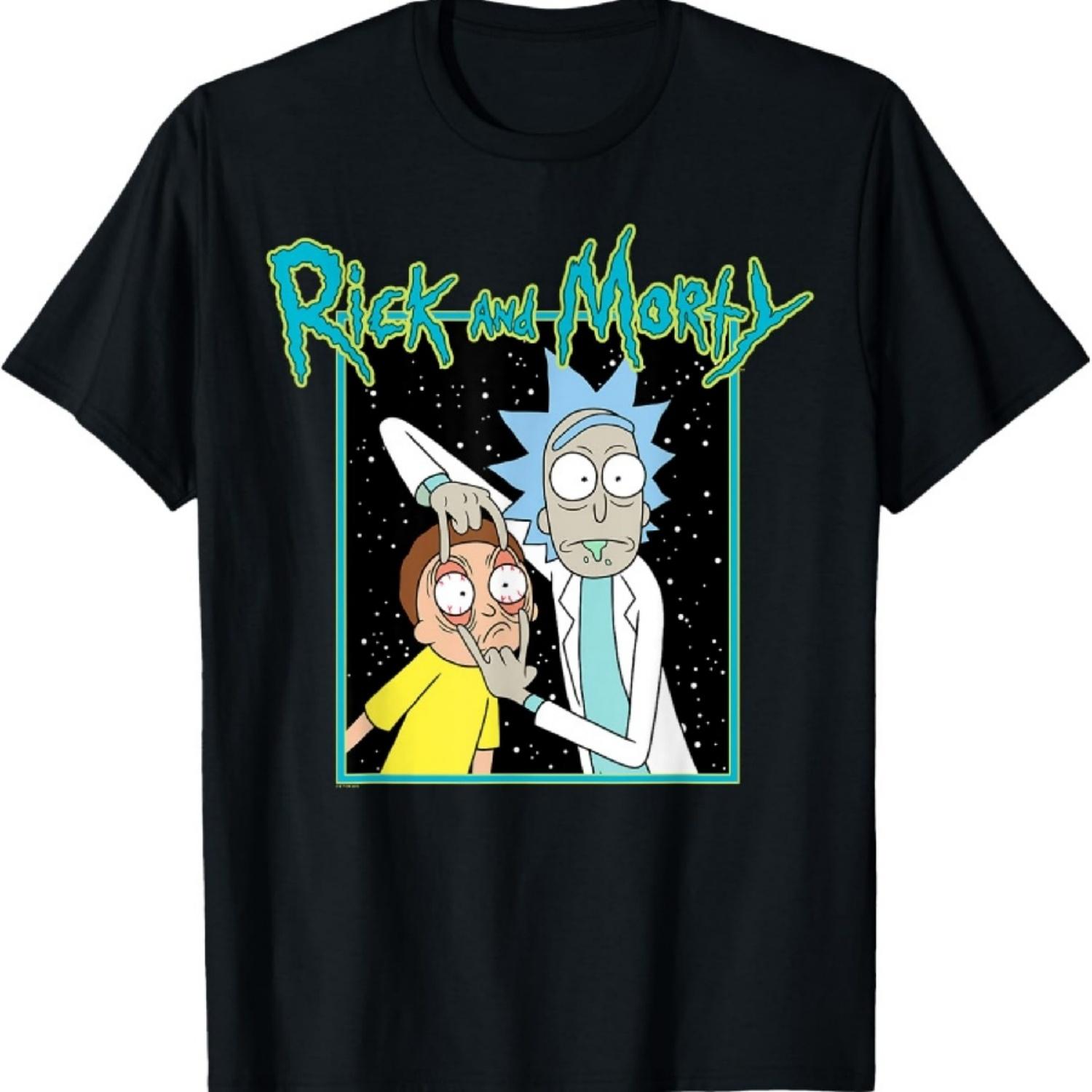 Рик и Морти Космический образ Морти Взрослая Мультяшная Модная Футболка S
