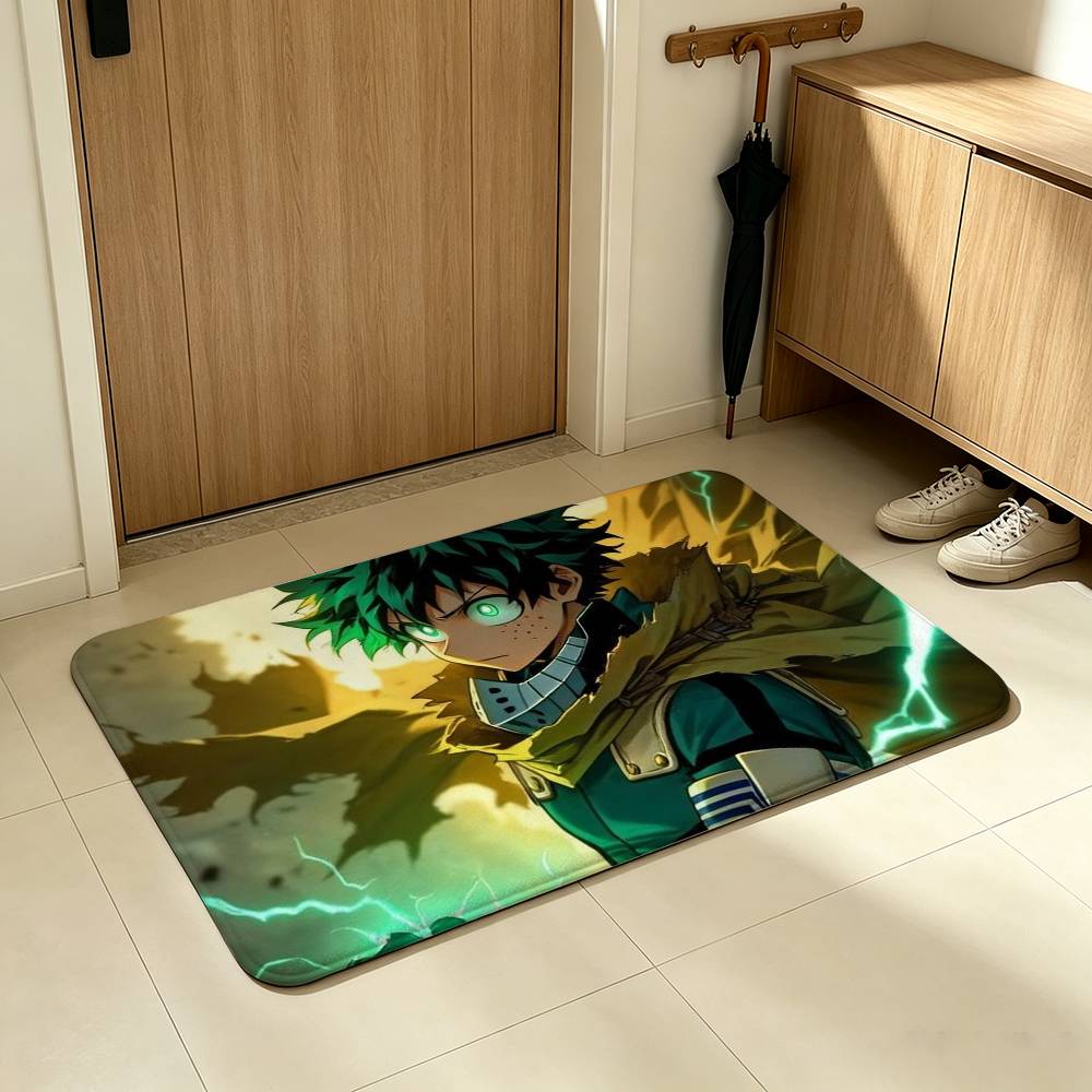 My Hero Academia-a Izuku Midoriya Shower Room Absorbent Small Floor Mat Soft Comfortable Decorative Foot Mat