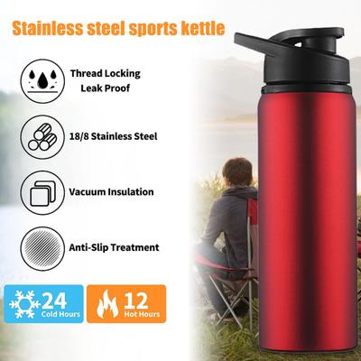 700 ml Wasserflasche, großes Fassungsvermögen, Lebensmittelqualität, gute Abdichtung, Edelstahl, Sport- und Fitness-Trinkflasche, Reiseversorgung