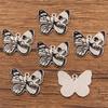6 Styles European and American Mysterious Black Butterfly Alloy Pendant Charm